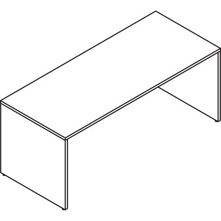 Groupe Lacasse Desk Shell, CA, 72inWx30inDx29inH, Sahara LASCANNTDM3072R
